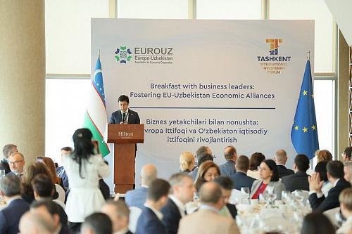 Деловой завтрак с лидерами бизнеса ЕС и Узбекистана
